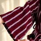 Allure Stripe Unisex Bathrobe — product feature detail