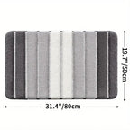 Lumiére Striped Absorbent Bath Mat