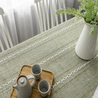 Elegant Cotton Linen Tablecloth — product close-up