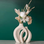 Unity Vase Duo | Modern Abstract Ceramic — lifestyle shot