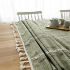 Elegant Cotton Linen Tablecloth — product in use