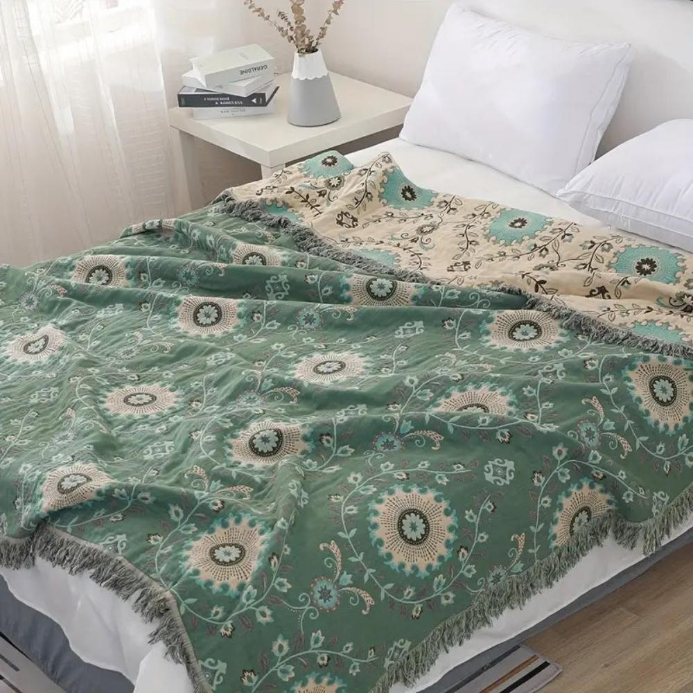 Retro Mandala Reversible Blanket — main product photo
