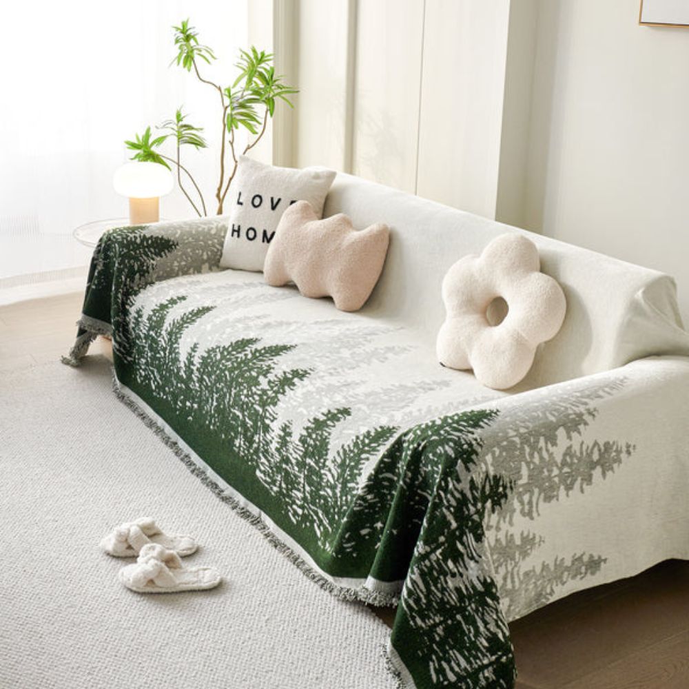 Forest Glitz Sofa Cover — material texture close-up