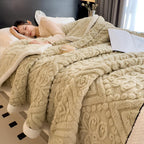 Velvet Mandala Sherpa Blanket — alternate angle view