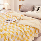 Chessboard Pattern Elegance Blanket — alternate angle view