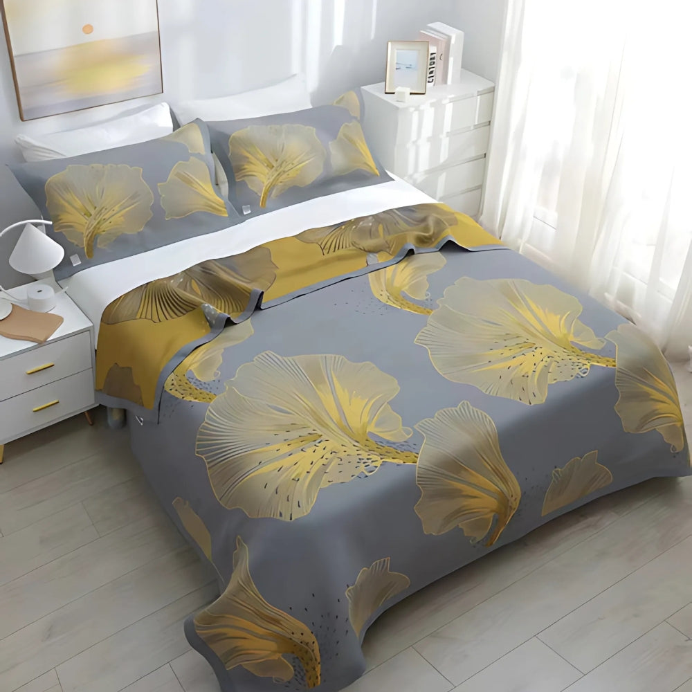 Zantedeschia Flower Reversible Cotton Blanket — main product photo