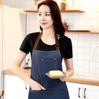 Adjustable Denim Apron — product detail view