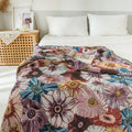 Vintage Flora Woven Tasseled Blanket — main product photo