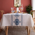 Sorella Luxe Embroidered Tablecloth — main product photo
