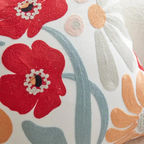 Elegant Plant Patterned Cushion Cover — product feature detail