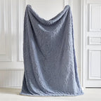 Elegant Leaf Sherpa Blanket — main product photo
