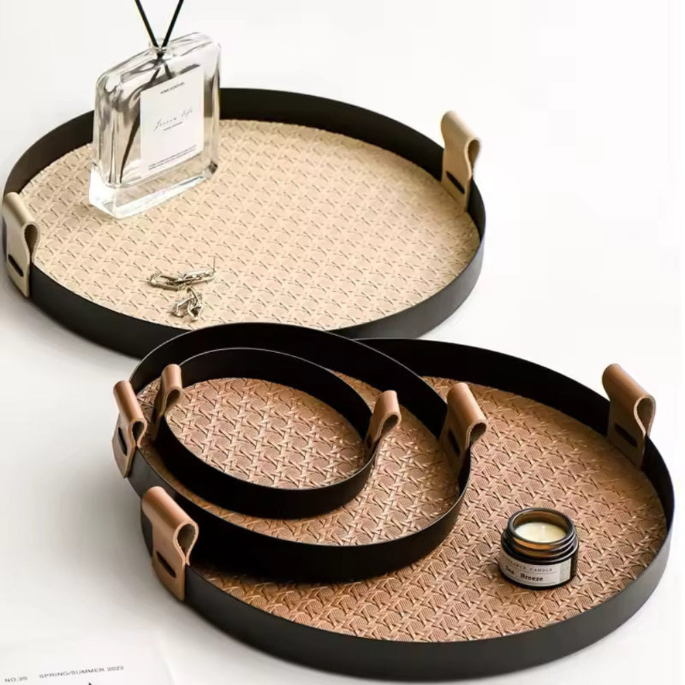 Nordic-Inspired Rattan Weave Tray — product detail view