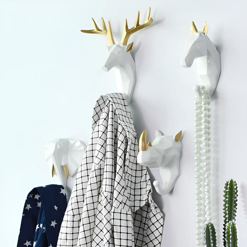 Animal Head Wall-Mounted Key Holder — product detail view