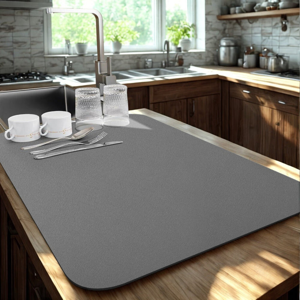 Quick Dry Kitchen Dish Mat — main product photo