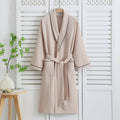 Luxury Waffle Weave Cotton Bathrobe — lifestyle shot