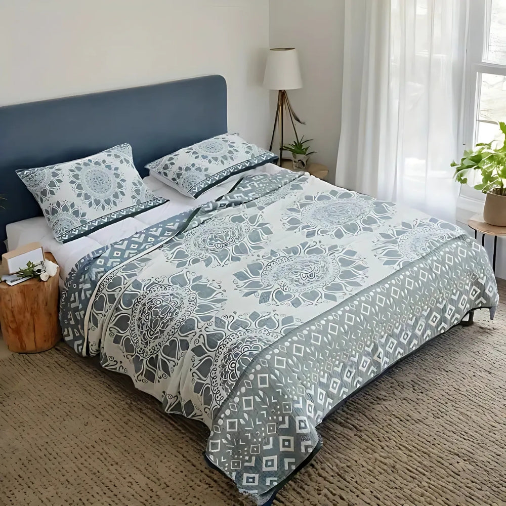 Lunara Floral Cotton Comfort Blanket — main product photo