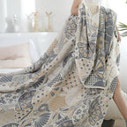 Joyful Haven Four-Layer Cotton Blanket — product detail view