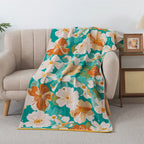 Tropical Bloom Cotton Gauze Bath Towel — main product photo