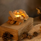 Driftwood Haven Candle Holder — product detail view