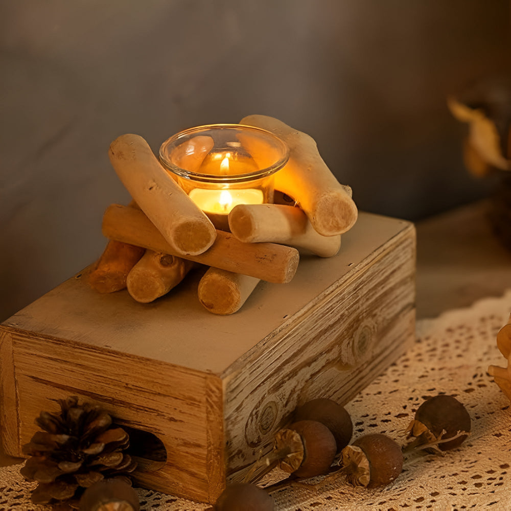 Driftwood Haven Candle Holder — product detail view