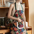 Elegant Oil-Proof Floral Apron — main product photo