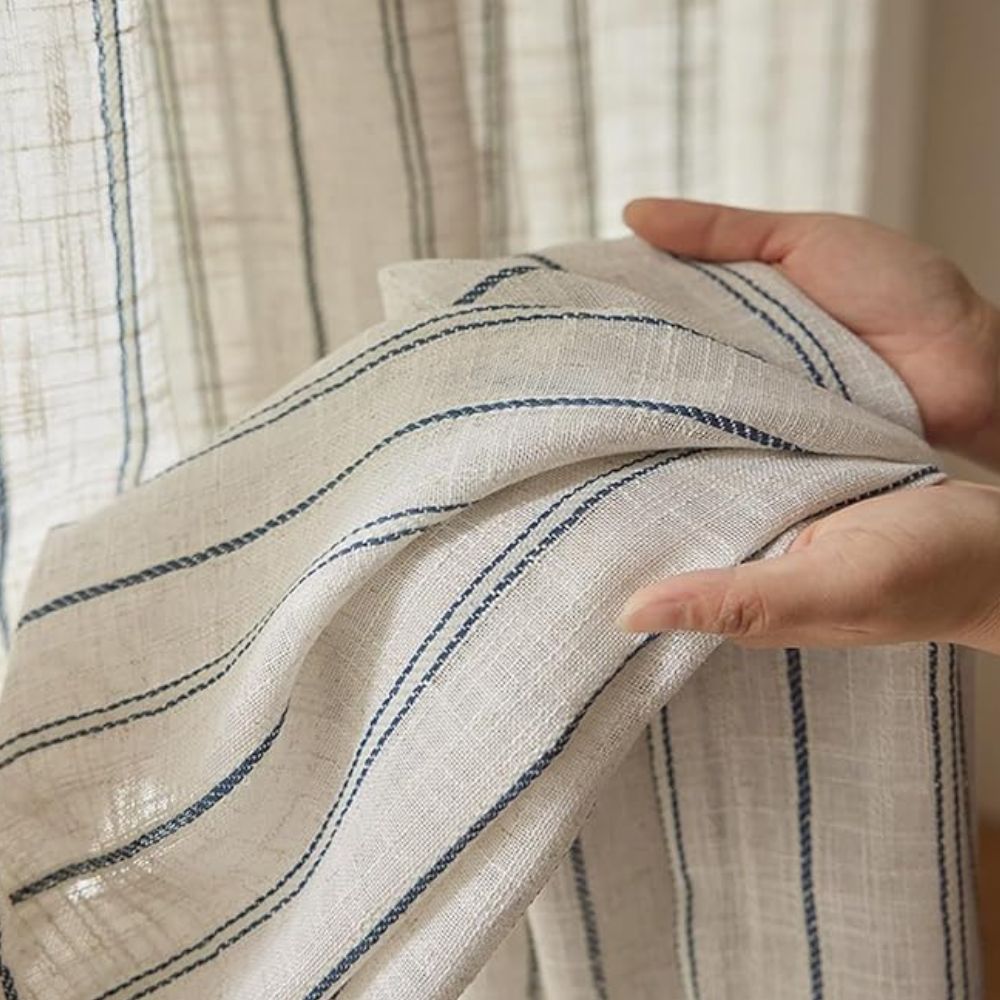 Soft Flow Vertical Stripe Curtain — product detail view