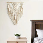 Fringed Geometric Wall Hanging Macrame — product feature detail