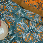 Boho Bloom Reversible Soft Quilt — product close-up