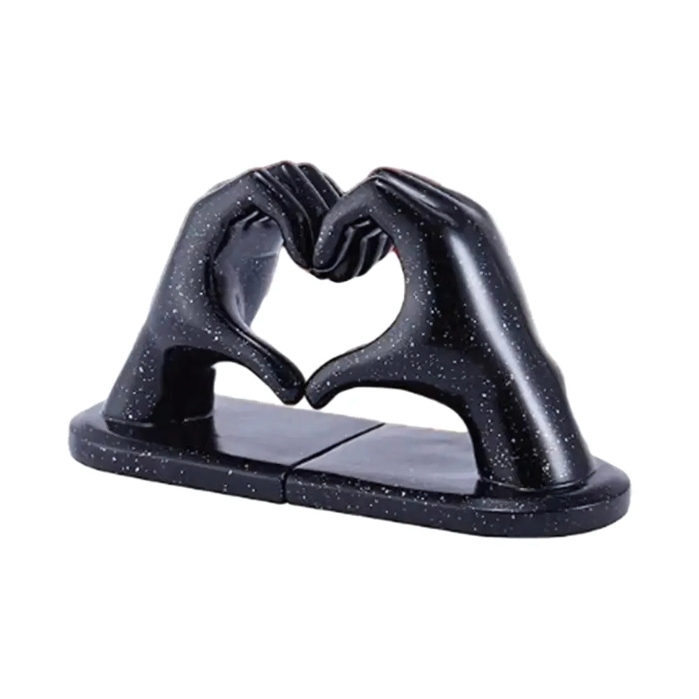 Amora Resin Love Gesture Bookends — product close-up