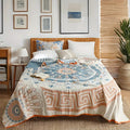 Breathable Cotton Geometric Design Blanket — main product photo