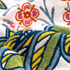 Reversible Garden Bloom Bath Towel — product in use