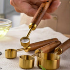 Golden Measuring  Spoon Set — product detail view