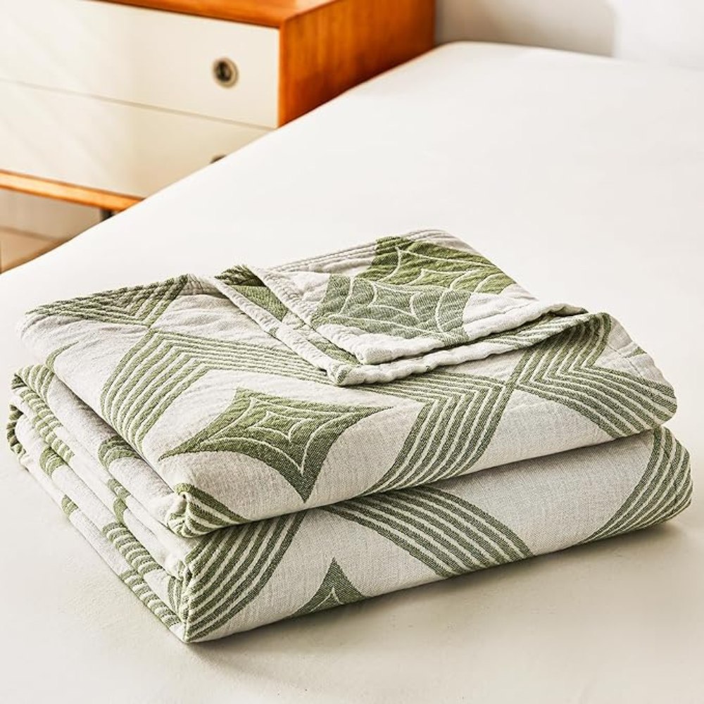 Diamond Geometric Pattern Blanket — product feature detail