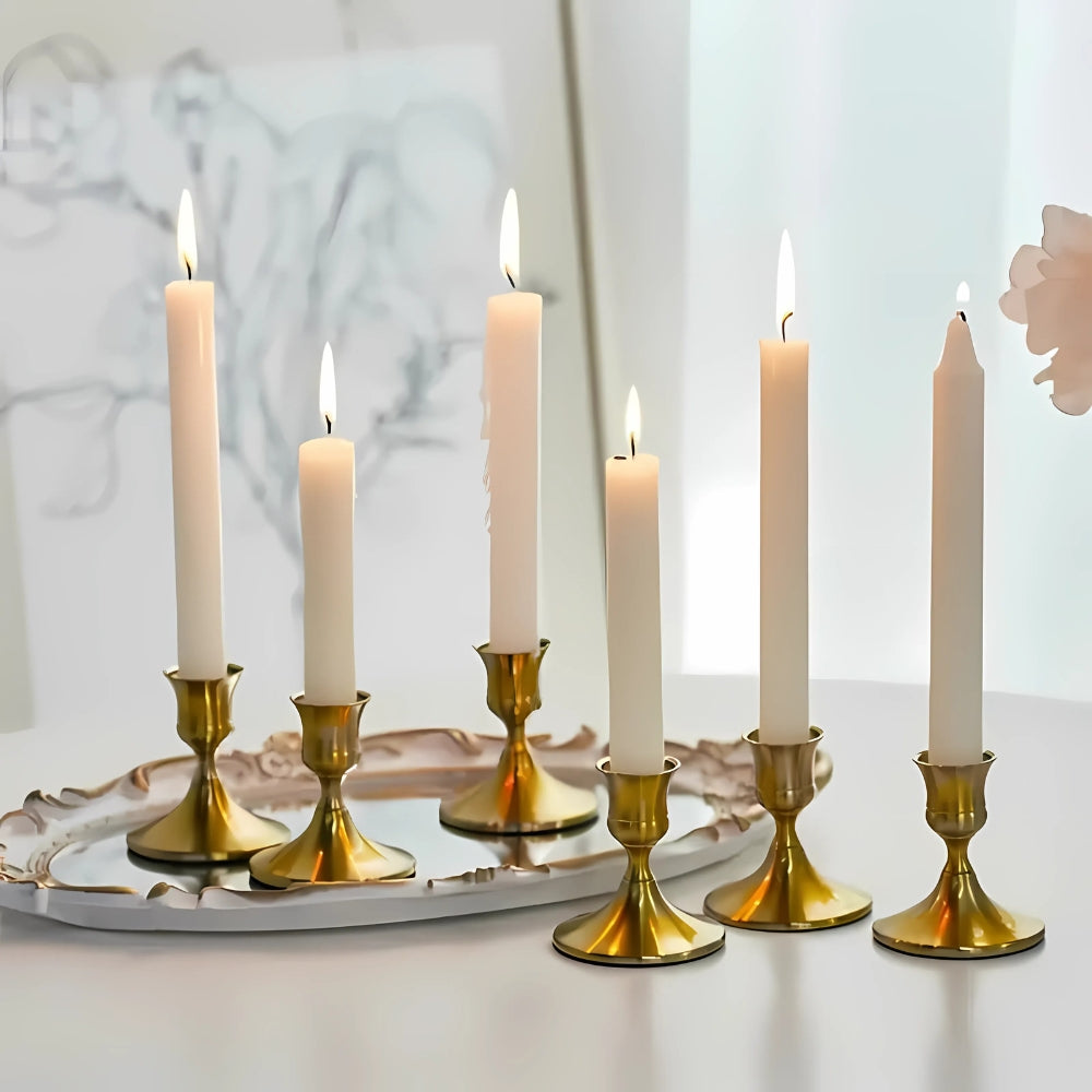 Shimmering Vintage Candle Holder | 2pc Set — main product photo