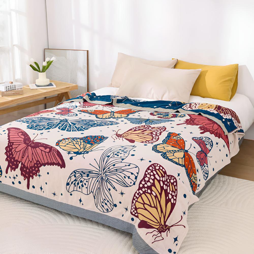 Butterfly Cotton Blanket — main product photo