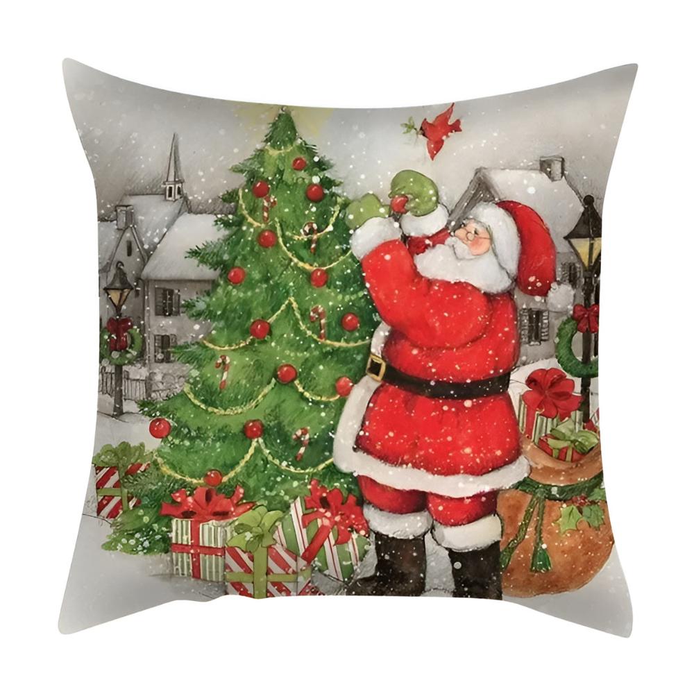 Christmas Cardinal Cushion Cover — product in use