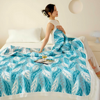 Lush Leaf Bamboo Fibre Breathable Blanket — main product photo