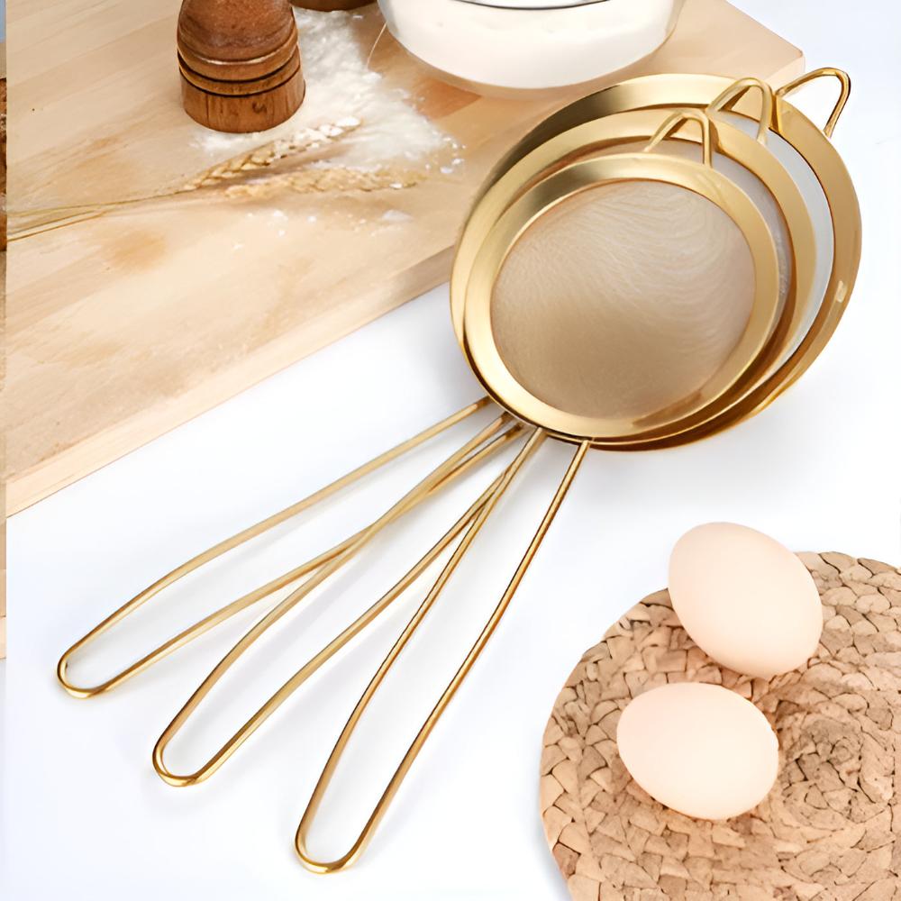 Gold Fine Mesh Strainer — product close-up