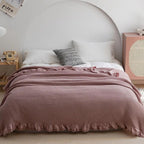 Olivia Waffle Throw Blanket — product feature detail
