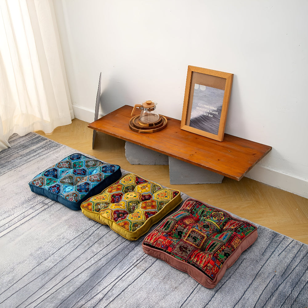 Moroccan Inspired Tie-Strap Cushion — main product photo