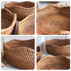 Stylish Handwoven Rattan Basket — lifestyle shot