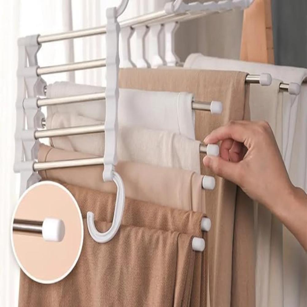 Foldable Pants Rack — product in use