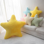 Cuddly Pastel Fluffy Star Cushion — product detail view