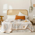 Serene Mandala | Cotton Throw Blanket — main product photo
