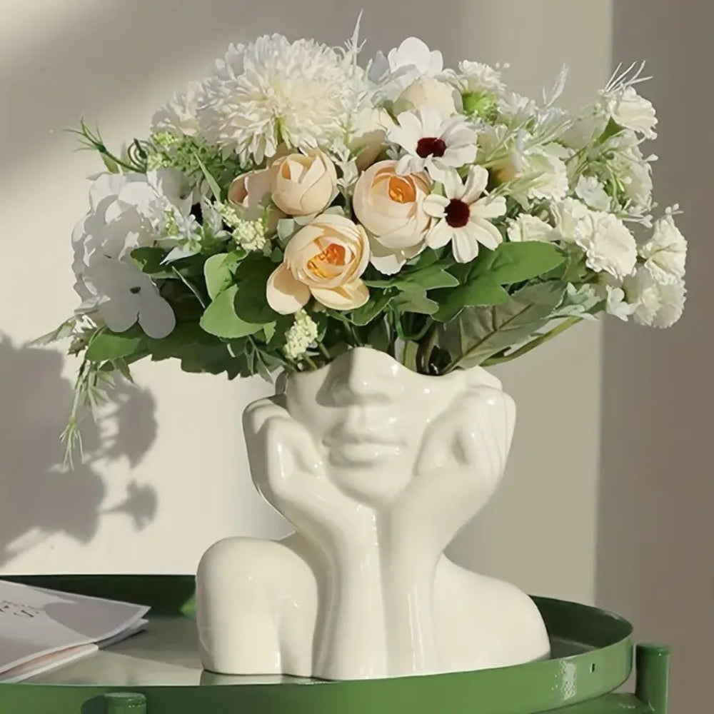 Half Face Modern Flower Vase — main product photo