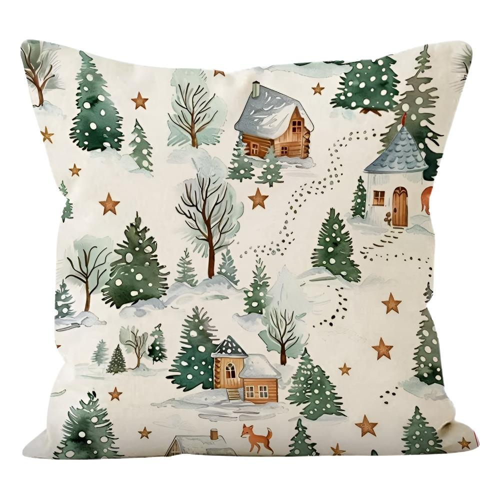 Winter Christmas Cushion Cover — product close-up