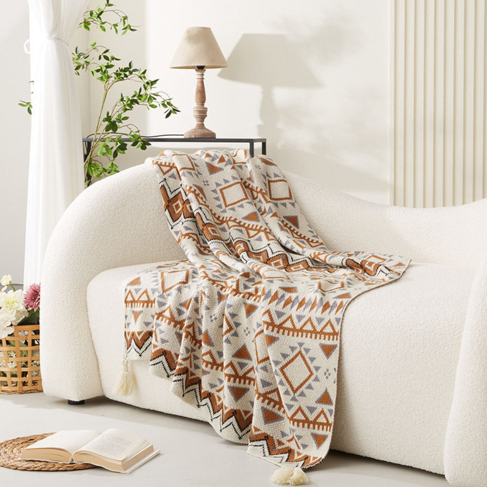 Wanderlust Boho Chic Blanket — product in use
