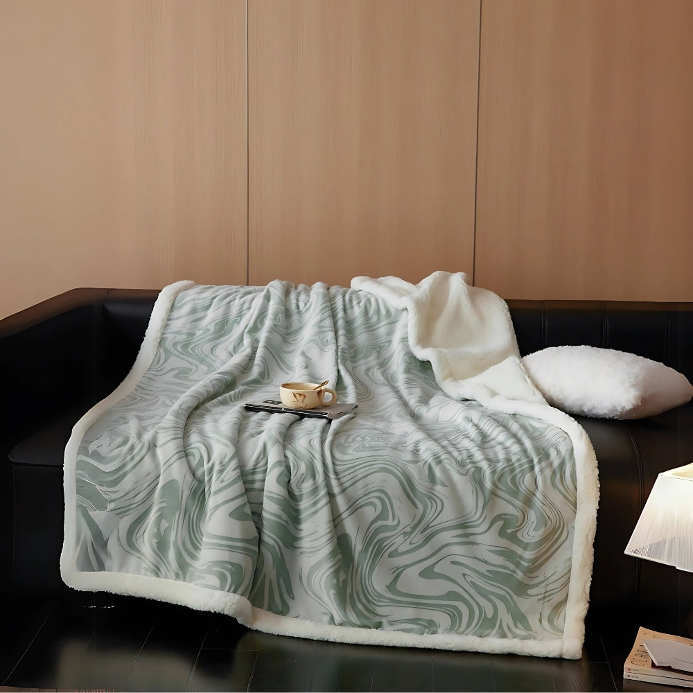 Marble Swirl Snuggle Blanket — alternate angle view