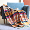 Rainbow Striped Tassel Blanket — main product photo