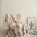Nautical Seahorse Throw Blanket — alternate angle view